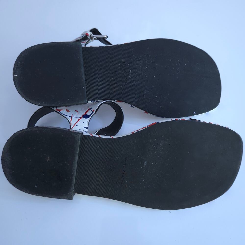 Marc Jacobs Elizabeth Multi-Color Paint Splatter Flat Sandal, Size 38 / US 8 - Picture 11 of 11